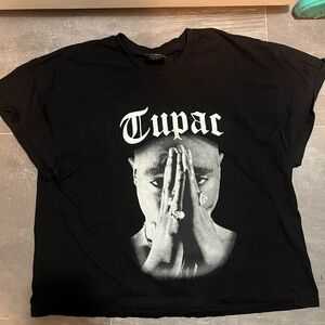 Black Tupac Graphic T-Shirt